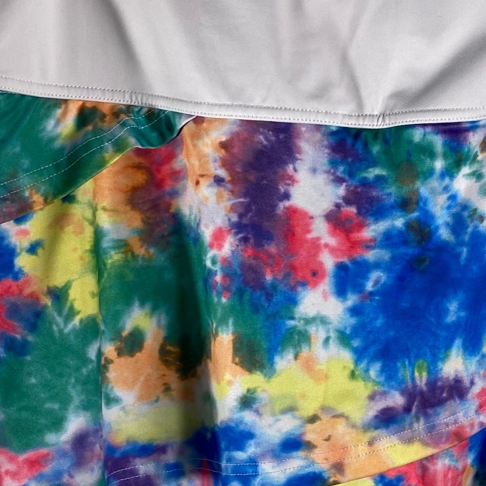 Fila Colorful Tie-Dye Athletic Skort Sz Large - Picture 3 of 7